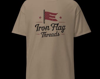 Iron Flag Threads - Camiseta patriótica estadounidense ligera -