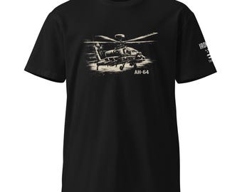Camiseta Apache AH-64 - Hilos de bandera de hierro