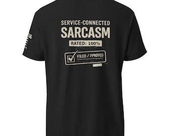 Camiseta con estampado de sarcasmo conectado con el servicio - Iron Flag Threads
