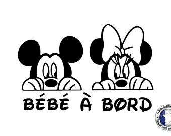 Autocollants Mickey Bebe Etsy Autocollants Mickey Bebe Etsy