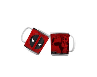 Deadpool Custom Mug with First Name - Personalized Birthday Gift Cup