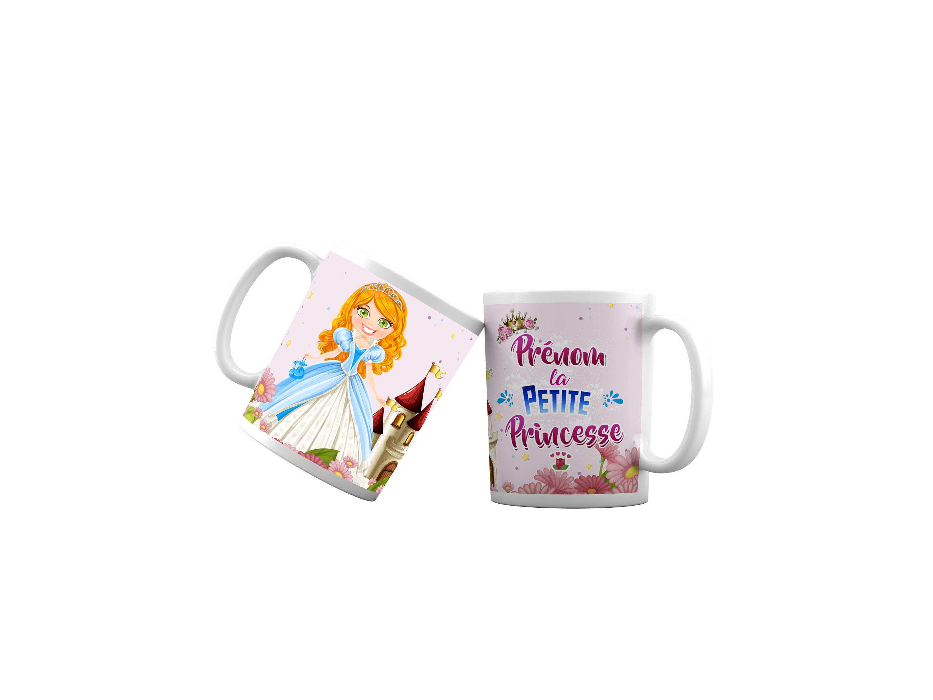 Mug Personnalisé Princesse avec Prénom - Tasse Personnalisée Cadeau Anniversaire