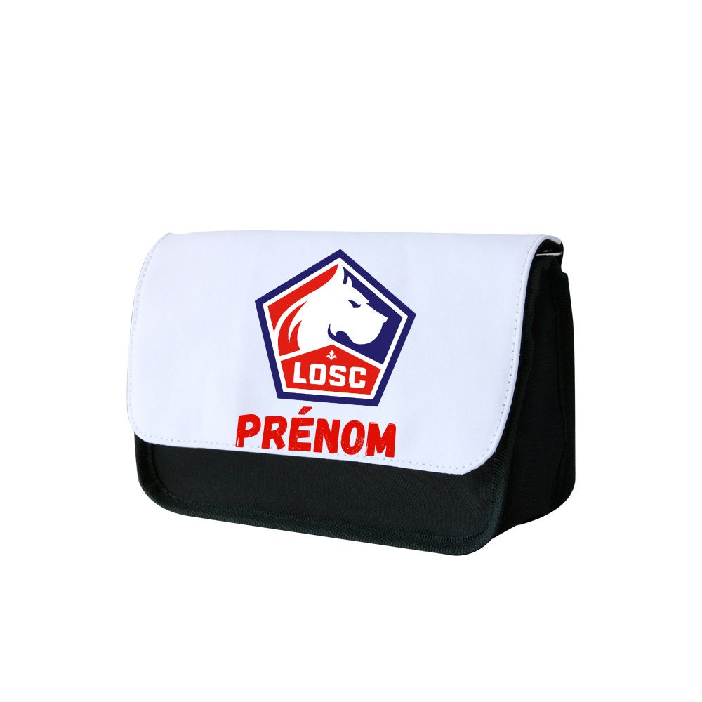 Trousse A Crayon Personnalisée Foot Lille et Prénom