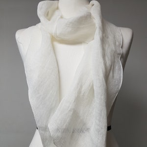 Solid linen scarf, linen scarf, woman scarf, men scarf, unisex scarf,
