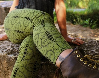 Leggings fasi lunari, Leggings yoga, Leggings Urban, Festival fashion, Leggings fantasia geometrica