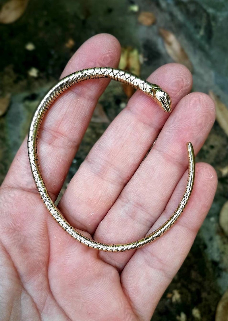 Snake Bracelet Snake Jewelry Adjustable Bracelet Snake Etsy