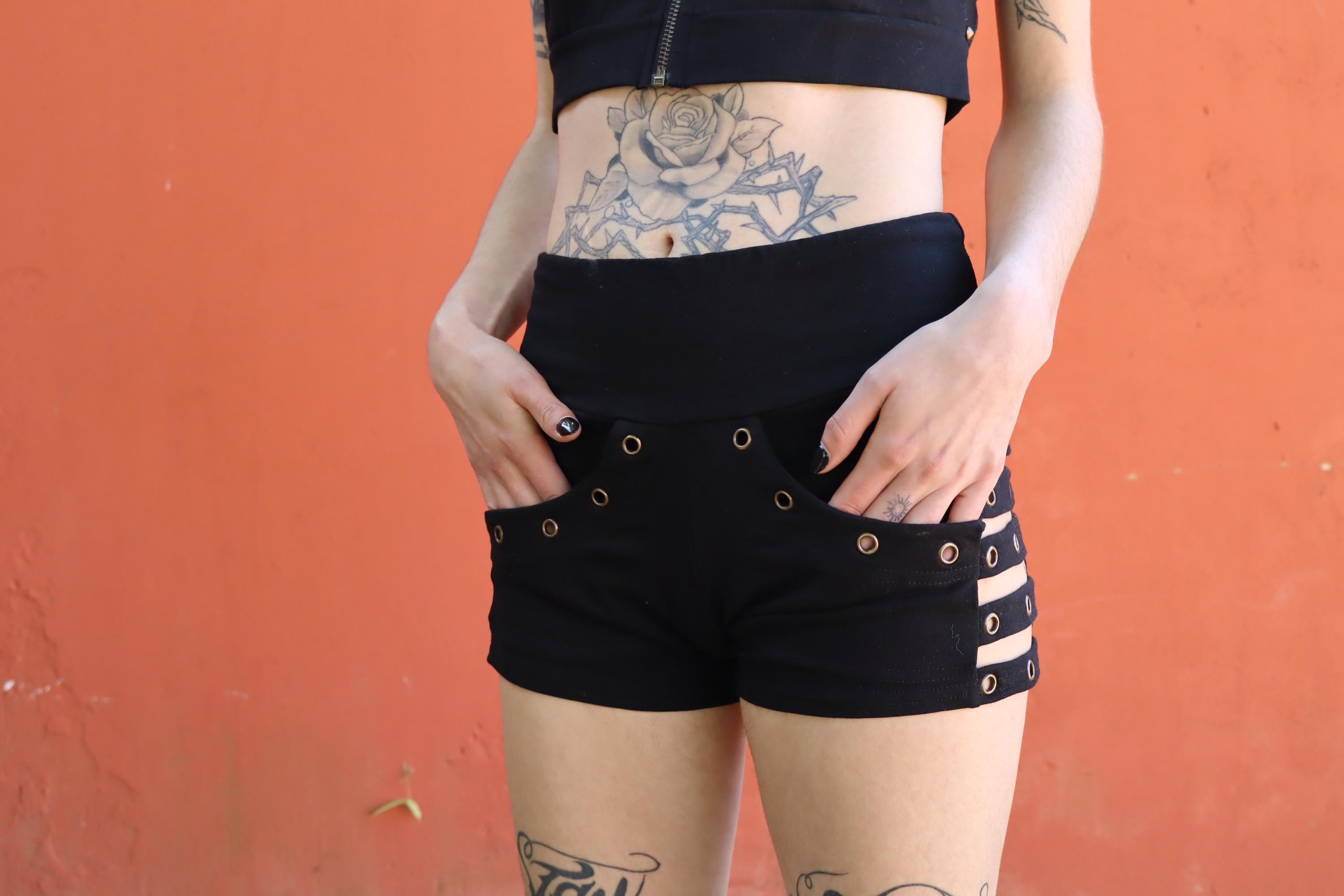 BE STYLED - Damen Mini Shorts - Entspannte Jersey Hotpants - J63k