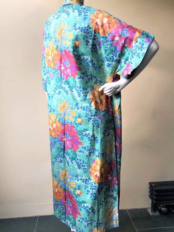 Antique Beautiful 1920's silk robe in excellent  … - image 5