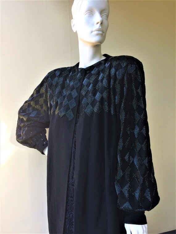 1940's swing coat with diamond beaded pattern