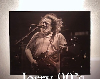 Lithophane Night Light | Jerry-Inspired Art | Lightning Bolt Lamp | Deadhead Gift | Music Room Decor
