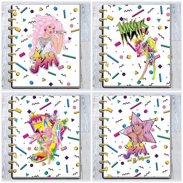 Jem and The Holograms Happy Planner Cover Dividers Collection 80's Misfits Micro Mini Classic Skinny