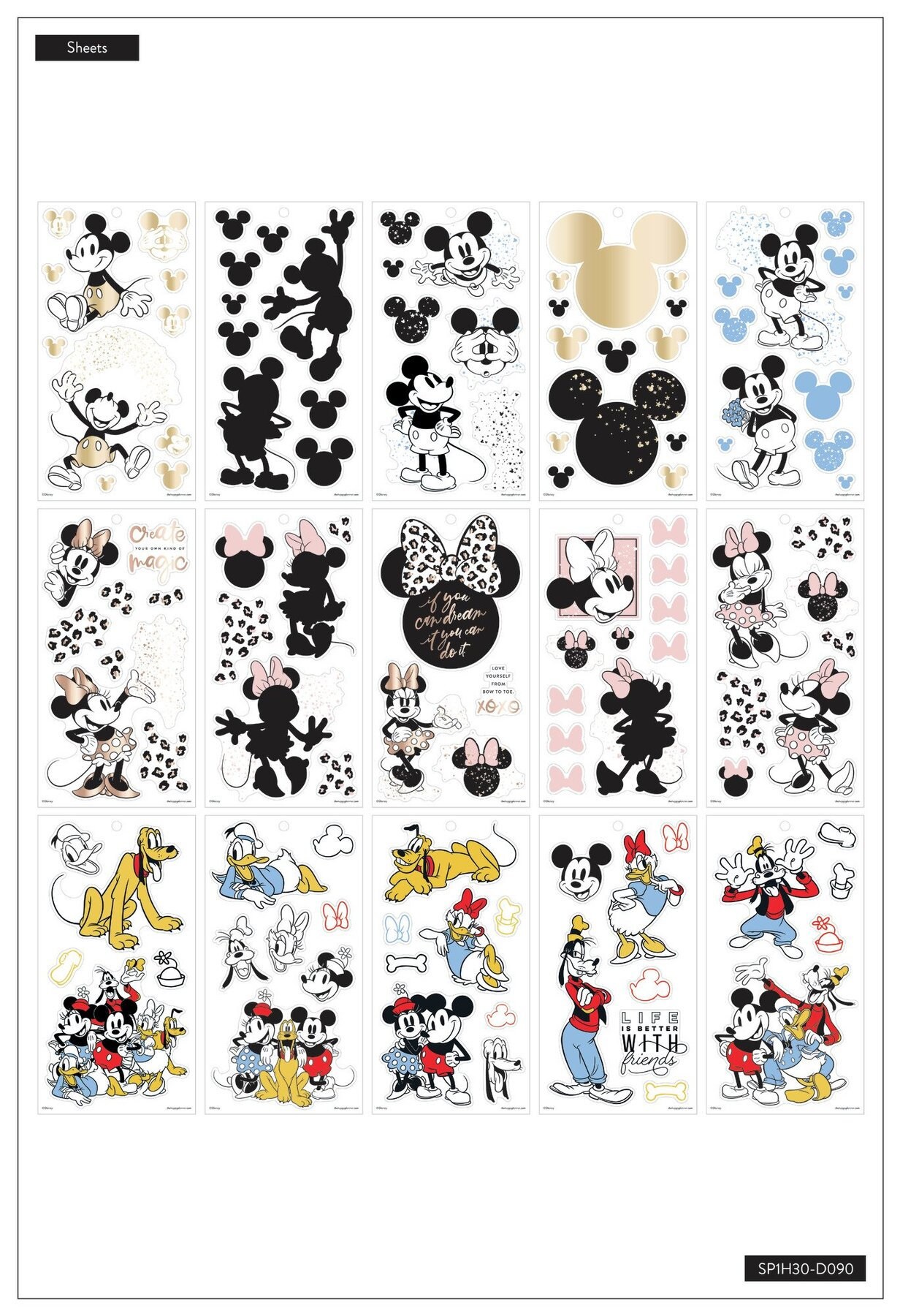 Disney (288) Happy Planner Value Sticker Book MAMBI - Etsy