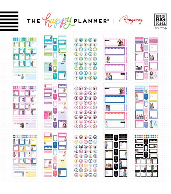 The Happy Planner Mambisticks Rongrong Stickers 33 - Depop