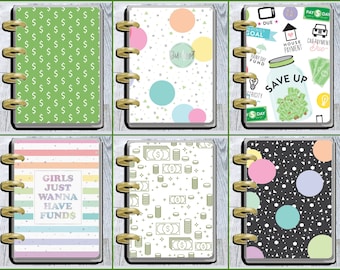 Budget Micro Happy Planner Cover Divider Card Holder