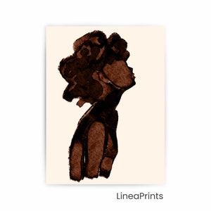 Black woman art painting | Printable wall art, Black art print, Minimal painting, Natural Hair afro Latina art, African American afro art