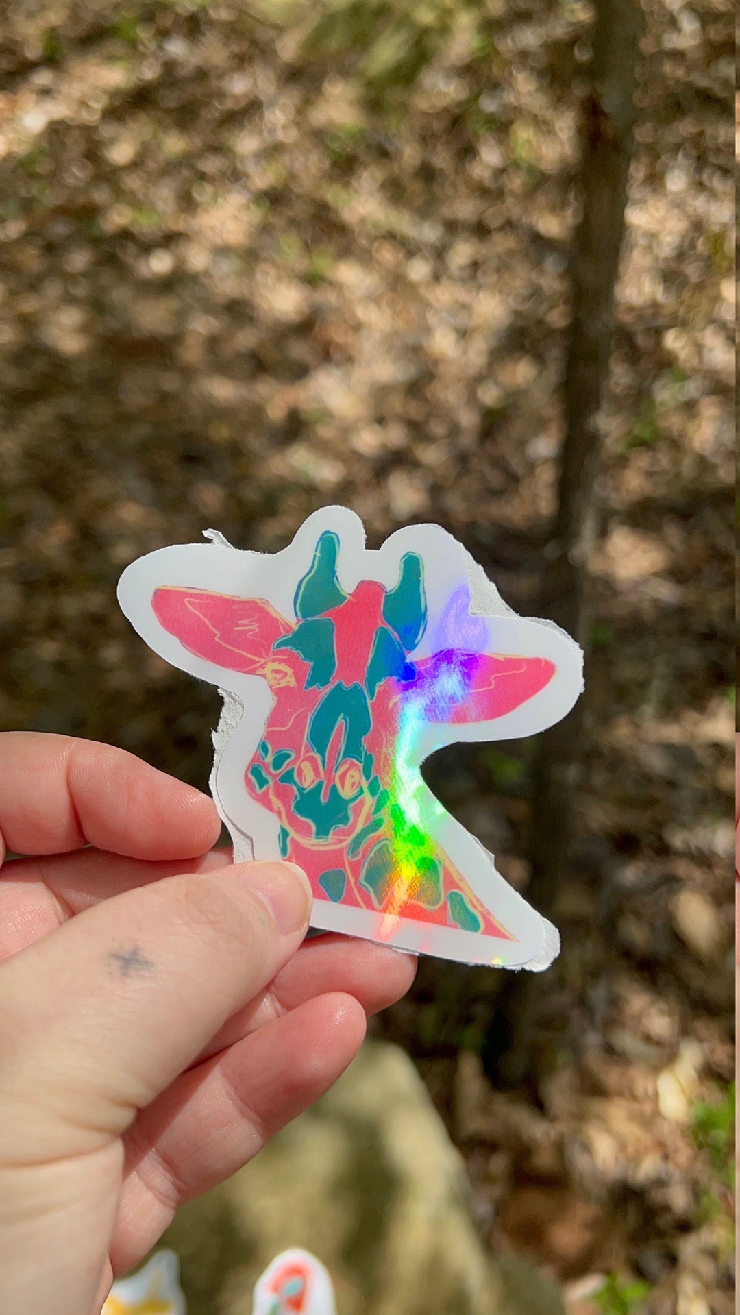 Giraffe Sticker - Etsy