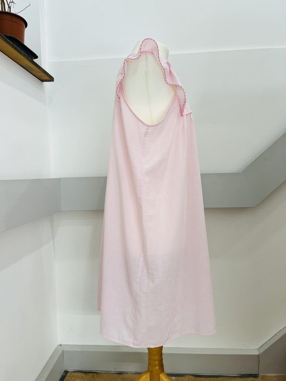 1980s - Light Pink Nightdress- Summer Dress- Beac… - image 8