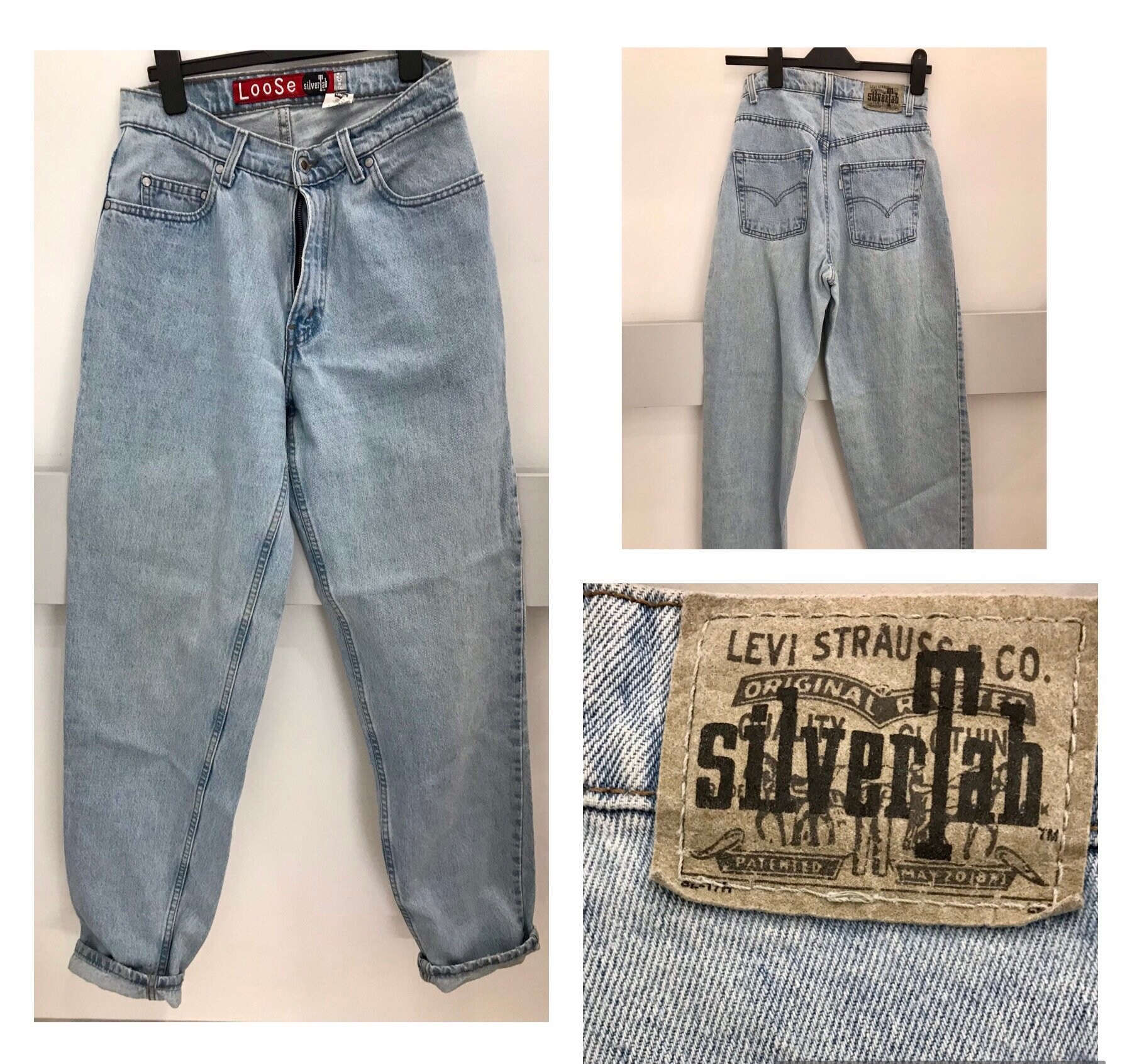 Silver Tab Jeans 90s - Etsy