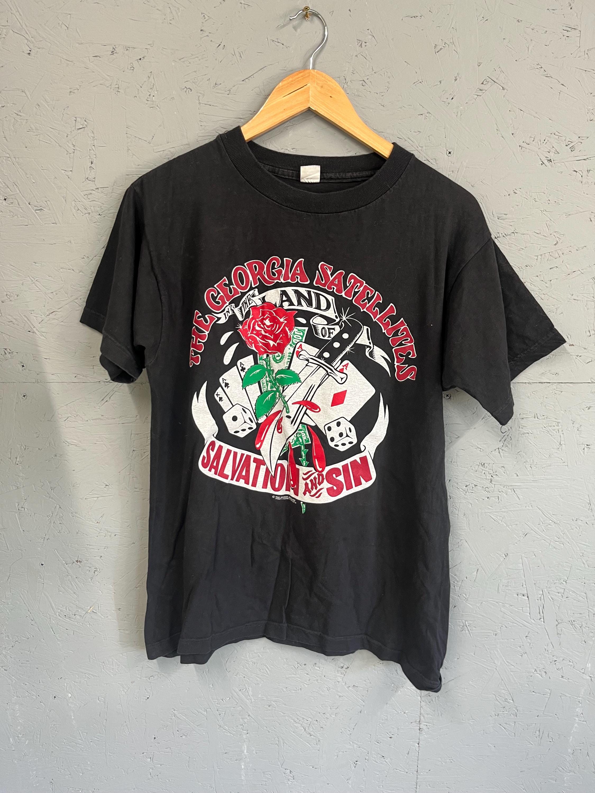Rare 1990 Georgia Satellites Band Tee – 'land of Salvation and Sin