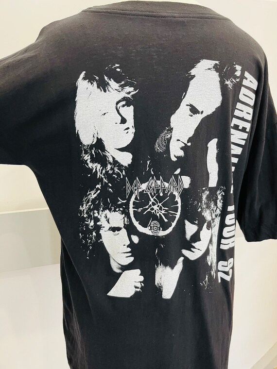 Vintage Band Tee- Def Leppard - 1990s T-shirt - Adrenalize Tour