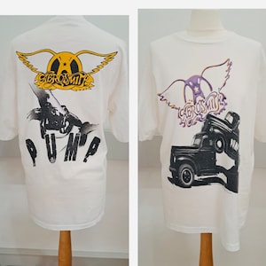 1989年エアロスミス ポンプツアーTシャツ（ヴィンテージ） - シングルステッチ - レアバンドTシャツ - Frock33