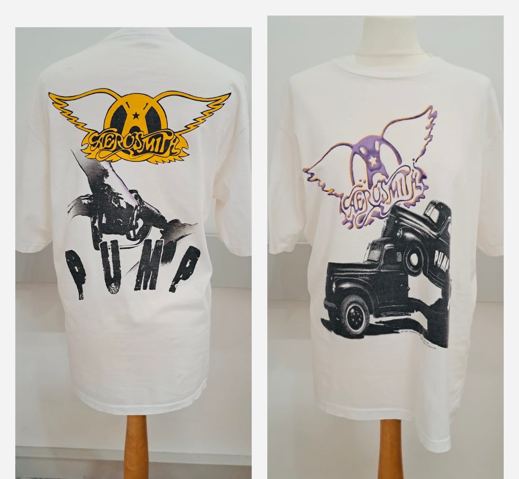 1989年エアロスミス ポンプツアーTシャツ（ヴィンテージ） - シングル