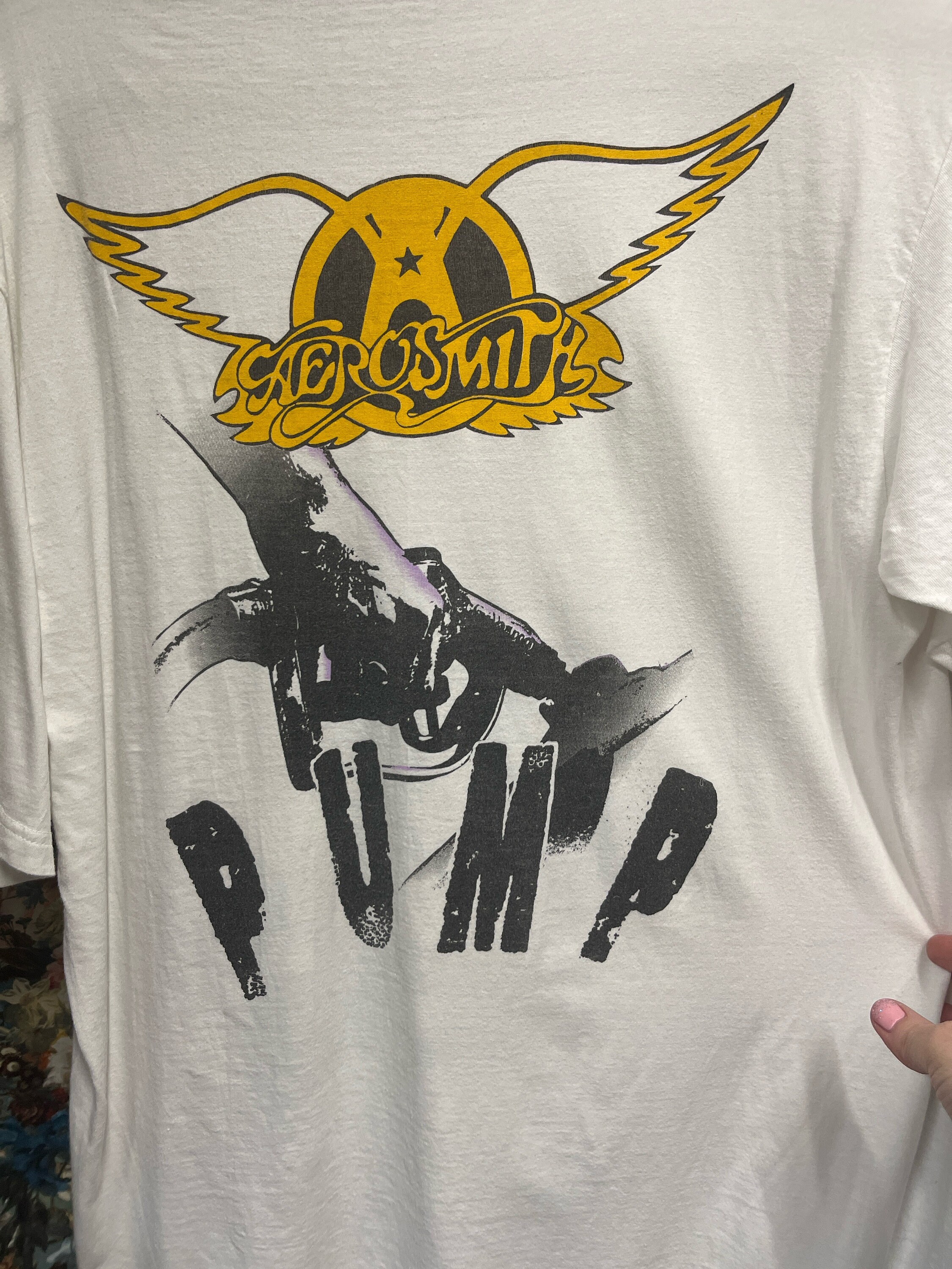 1989年エアロスミス ポンプツアーTシャツ（ヴィンテージ） - シングル
