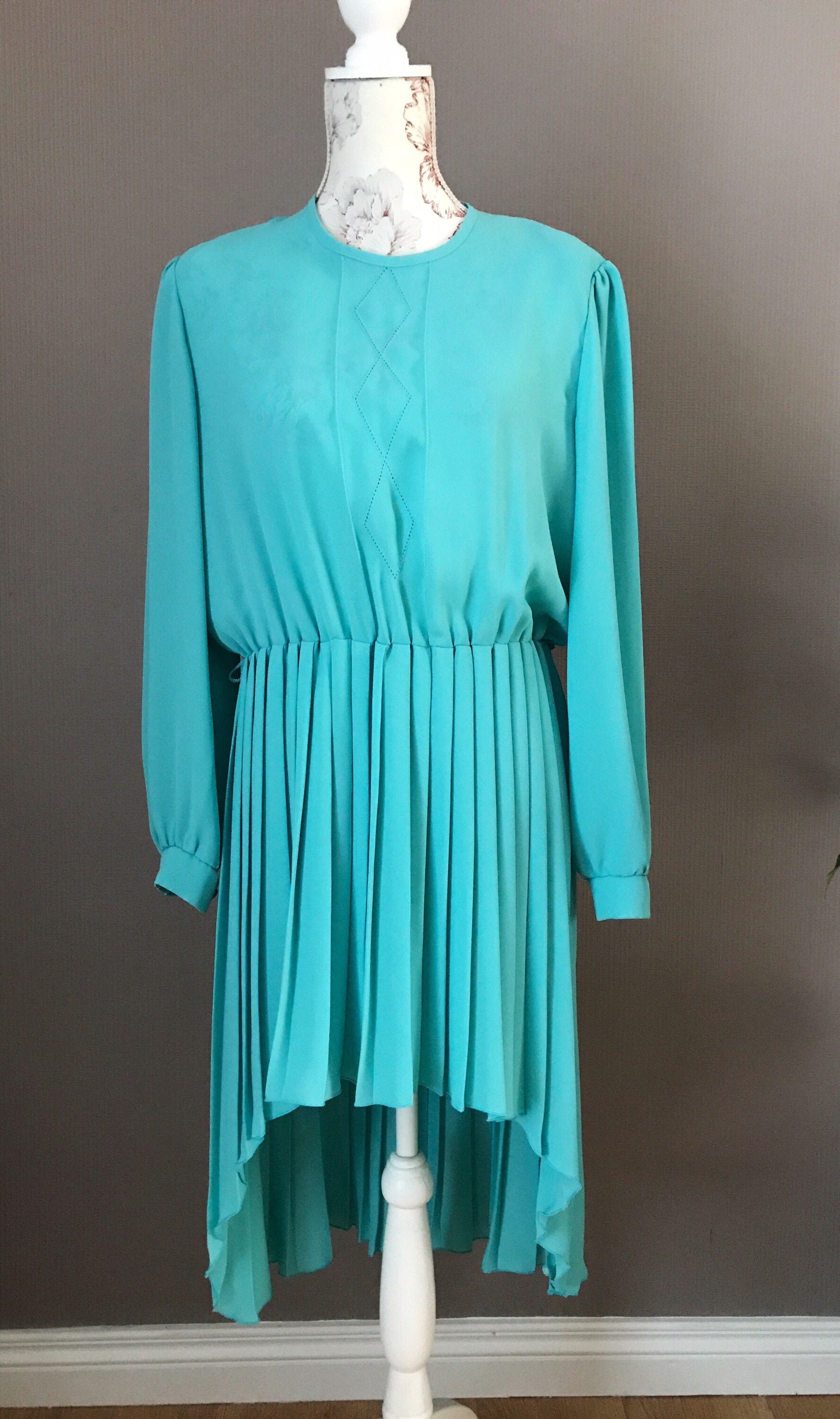 Vintage Waterfall Dress Etsy