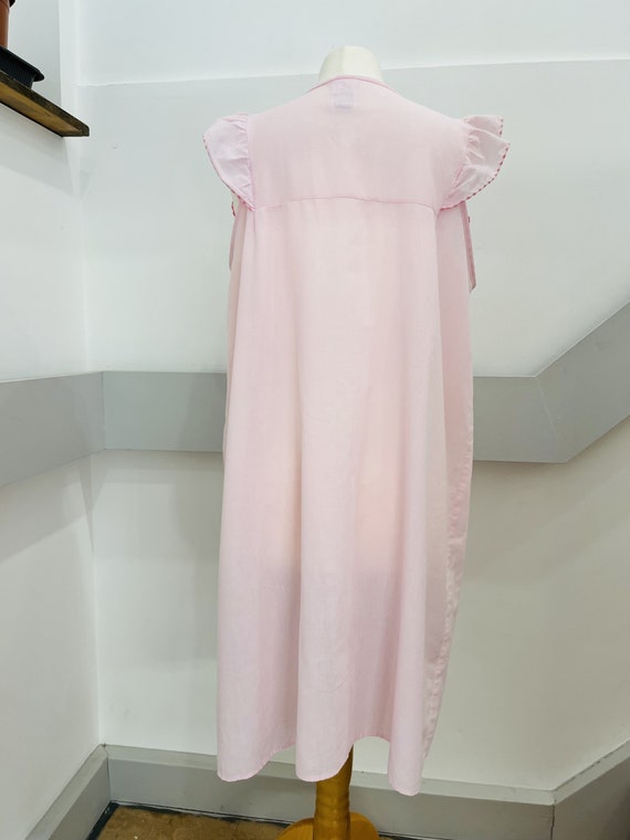 1980s - Light Pink Nightdress- Summer Dress- Beac… - image 9