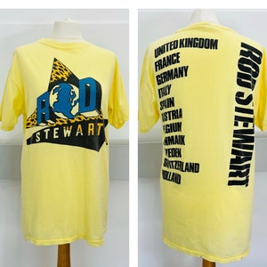 Rod Stuart Vintage T-shirt - UK und Europa Tour-Shirt