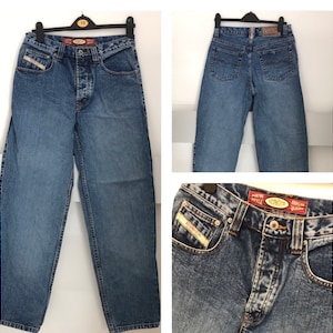 Vintage Jeans by Redwood - Blue Denim - Vintage Wide Leg Jeans W29 L30 - size 12 UK
