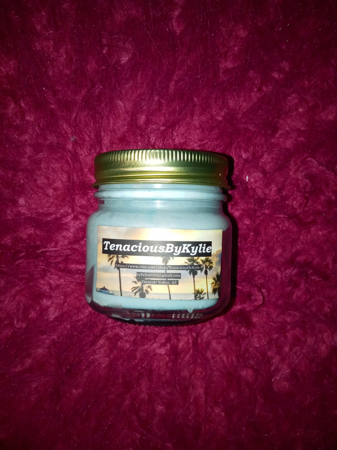 Blue Bubble Gum Candle Etsy
