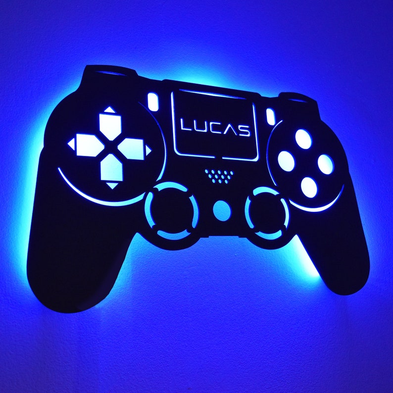 Personalized LED Lighted Playstation PS4 Inspired Controller Etsy