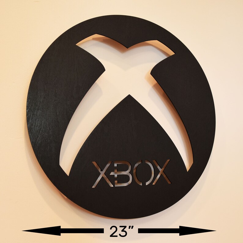 LED Lighted XBOX Controller Power Button Wall Art Video Game Etsy