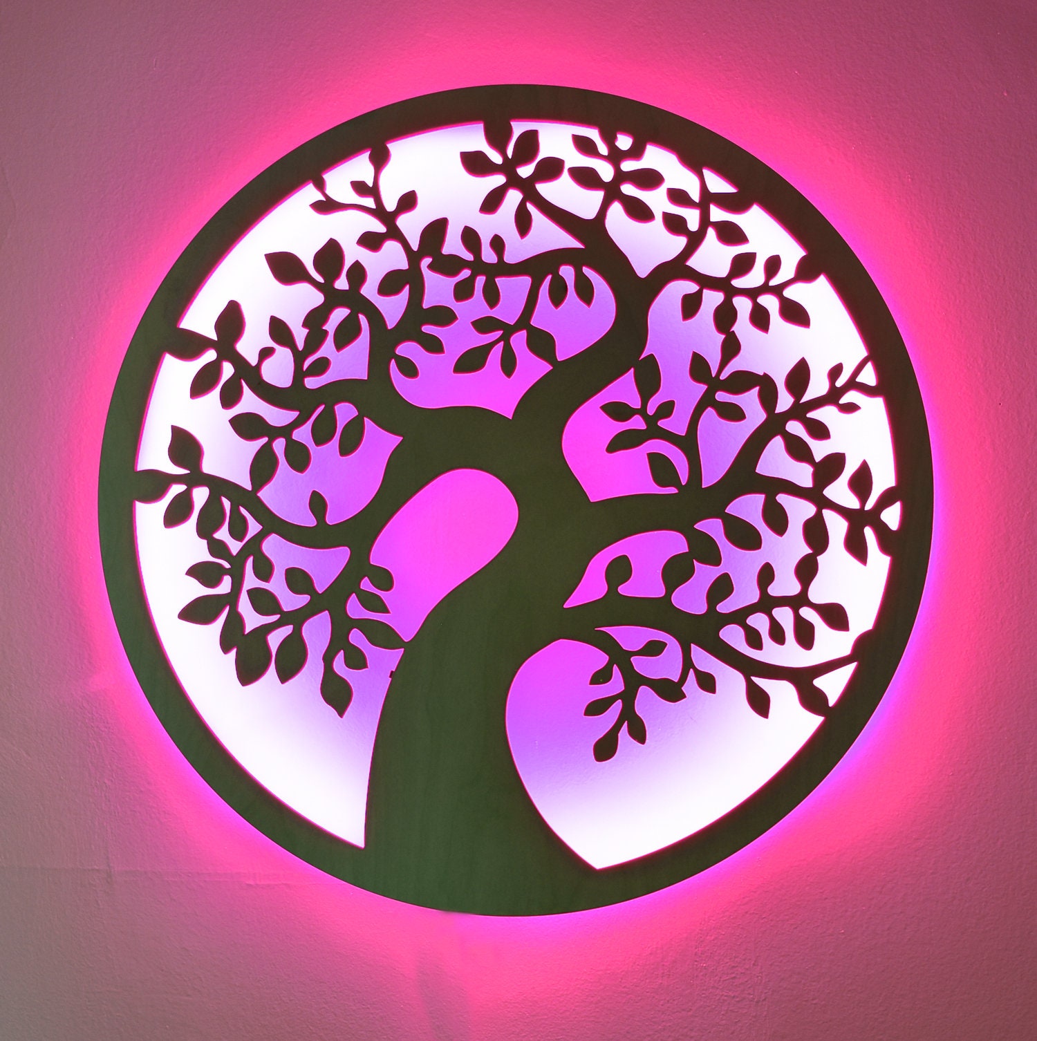 LED Lighted Tree of Life Wall Art Lighted Wall Art Sign Tree Etsy