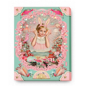Double Happiness Canvas Art: Fiona Hewitt, Retro Asian Kitsch