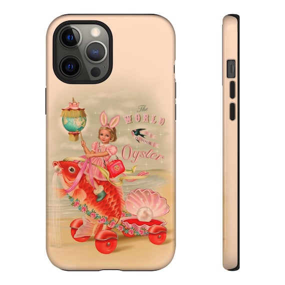 Whimsical Oyster Phone Case: Fiona Hewitt Art, Impact Resistant