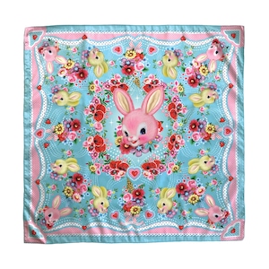 Bambi Double Sided Silky Scarf 90cm and 60cm, Bambi Scarf