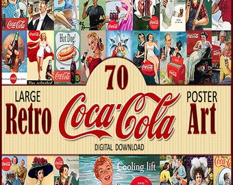 コカ・コーラ　USA　絵画　リトグラフ　アート　ポスター　アメリカヴィンテージ コカ・コーラ USA 絵画 リトグラフ アート ポスター アメリカ