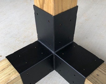 Solo Pergola Base And Wall Mount For 4x4 Wood Posts 4 Pack