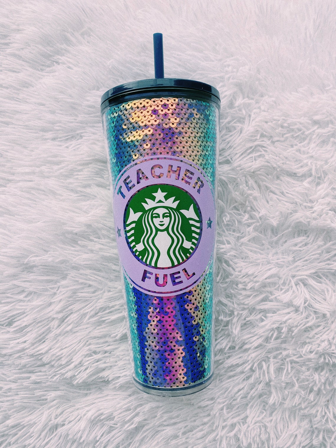 Purple Sparkle Starbucks Cup Etsy