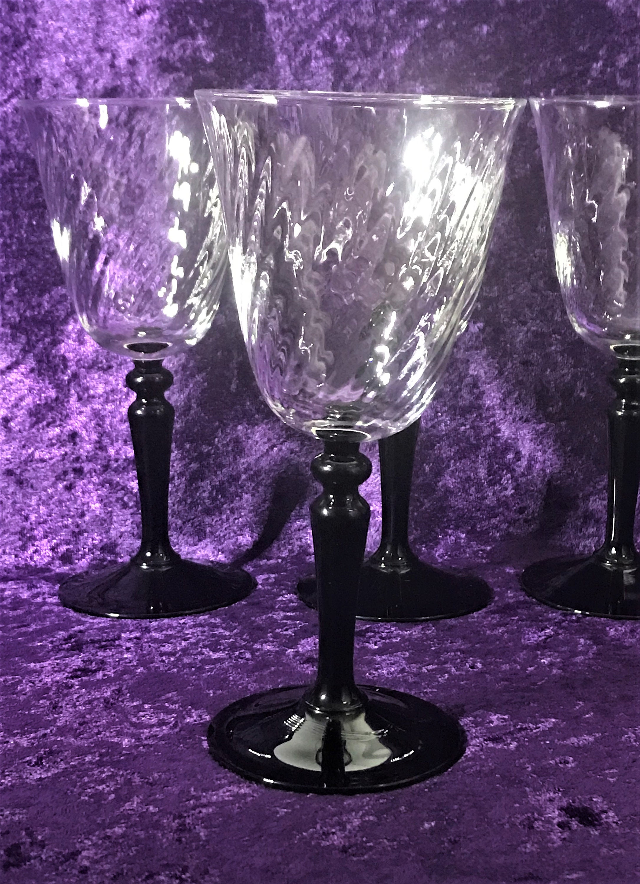 bowl wine glasses