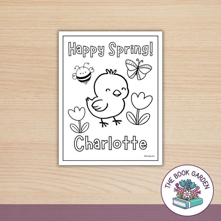 Editable Spring Coloring Pages: Printable Spring Activities for Kids ...