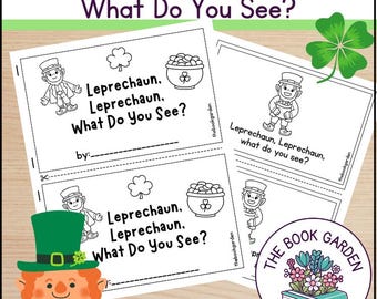 Leprechaun, Leprechaun, cosa vedi? Libro stampabile per la festa di San Patrizio (PDF)