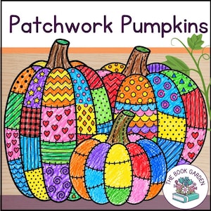 Patchwork Pumpkin Crafts: Printable Art Activity for Kids (PDF)