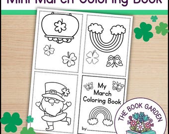 Libro da colorare di San Patrizio: mini libro di marzo (PDF)