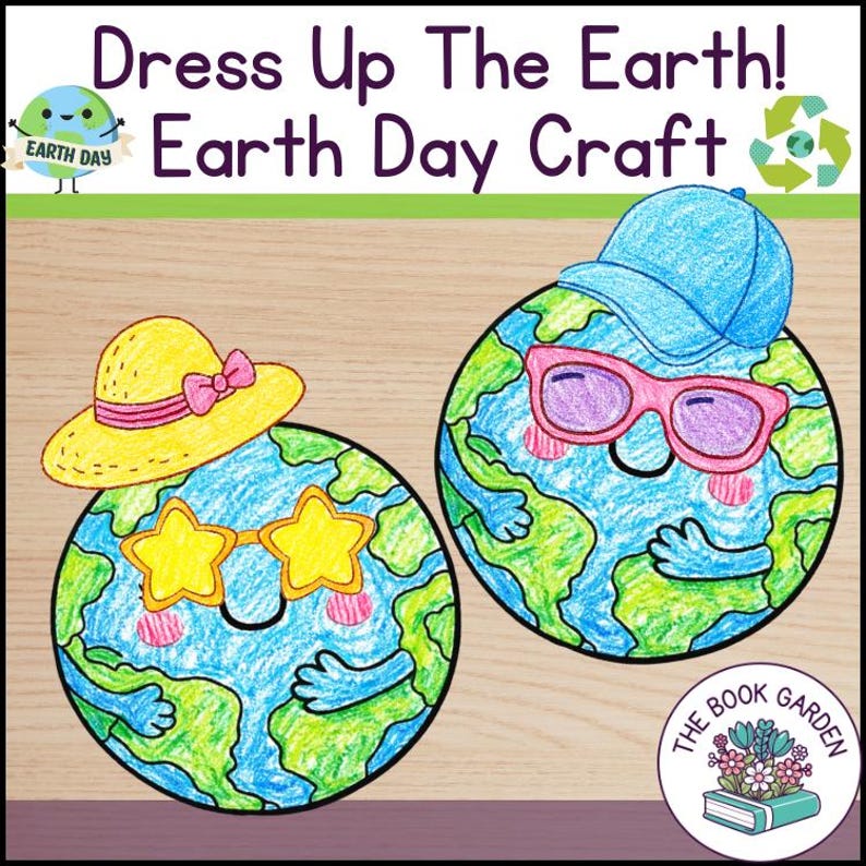 Dress up the Earth Craft : Printable Earth Day Activity for Kids (PDF ...