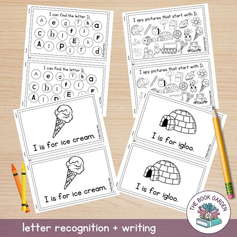 Letter I Activity Book: Alphabet Worksheets for Early Learners (PDF) - Etsy