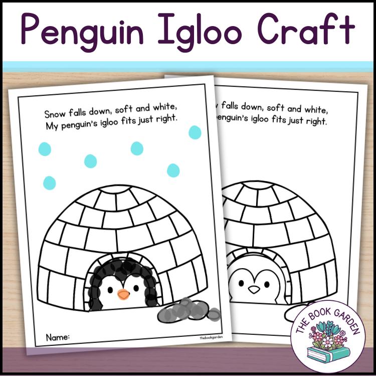 38 Penguin Crafts: Fun and Creative Ideas for the Whole Family 12 Penguin Igloo Craft Template: Printable Art Activity for Kids