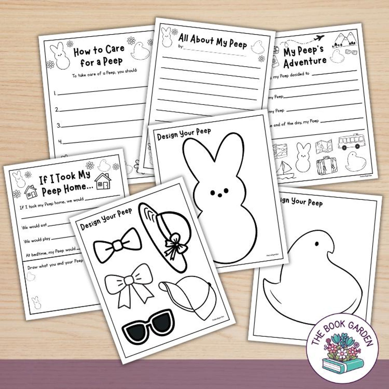 Adopt a Peep Activity Bundle: Easter Printable Activities for Kids - Etsy